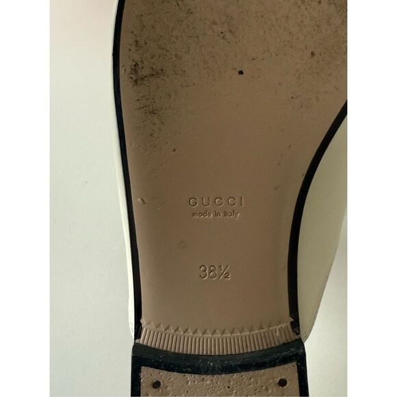 Gucci Strawberry Brixton Leather Loafer Mules Flats Multicolor Women's Size 38.5 - Picture 6 of 8